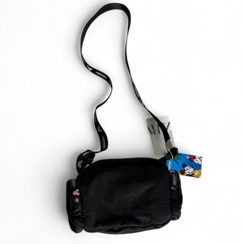 Zara Black Mickey Crossbody Bag - Picture 3 of 4